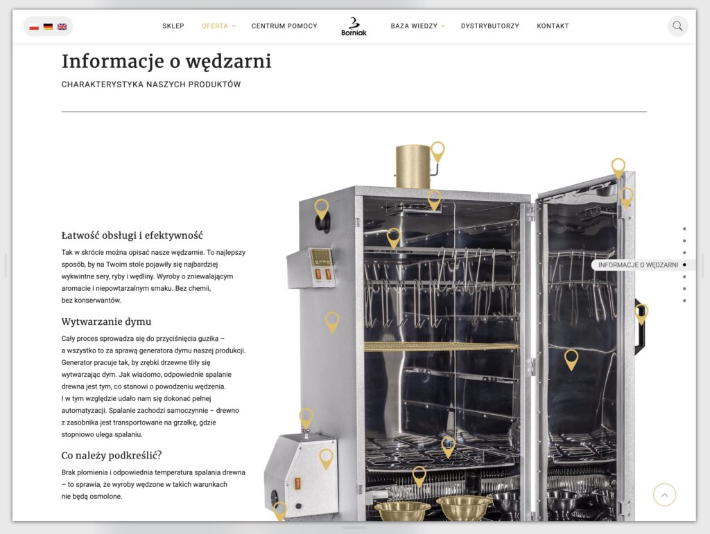 Widok serwisu e-commerce Borniak — ekran 10