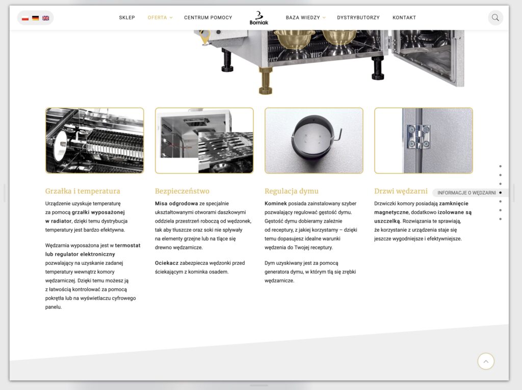 Widok serwisu e-commerce Borniak — ekran 11