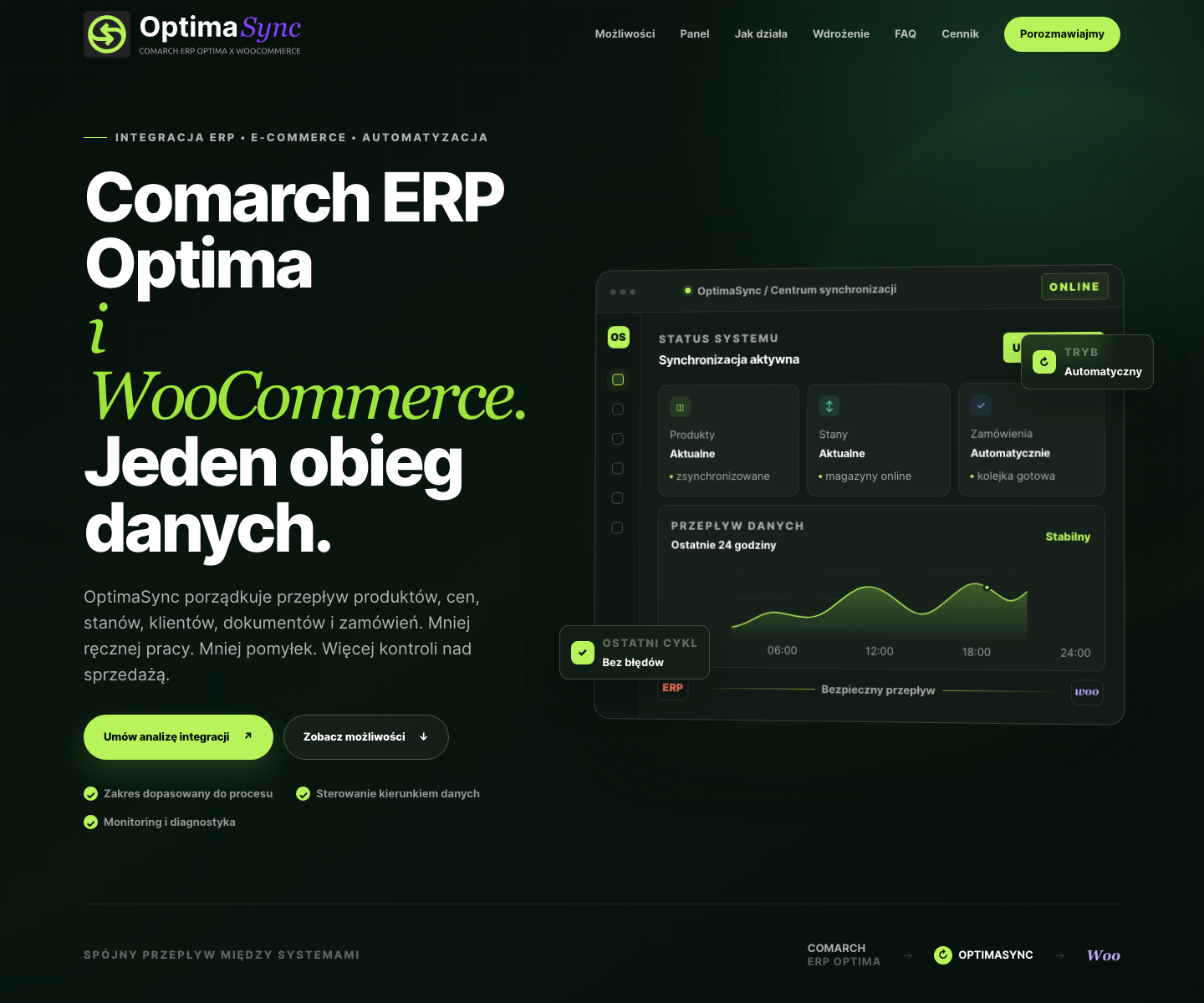 OptimaSync — integracja Comarch ERP Optima z WooCommerce