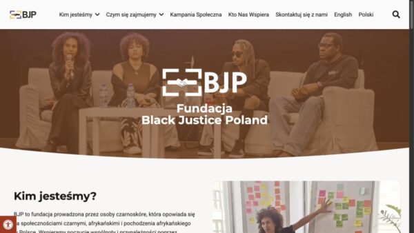 Strona główna fundacji Black Justice Poland