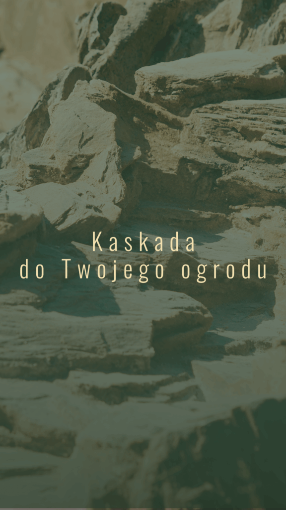 Grafika promocyjna kaskady ogrodowej Monolit.works