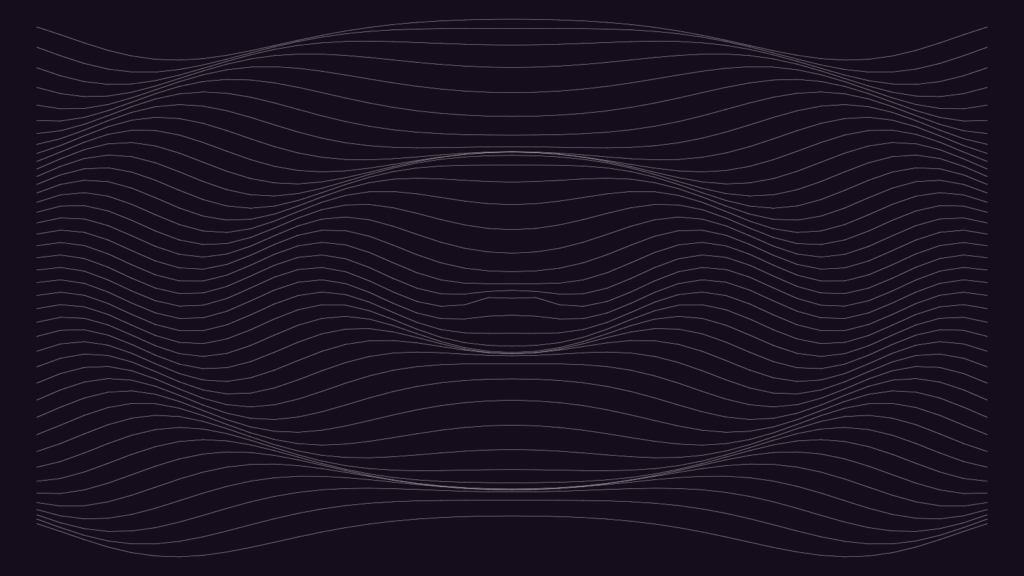 Book of Shapes: gęsta siatka połączeń symbolizująca kolejkę synchronizacji na ciemnym tle